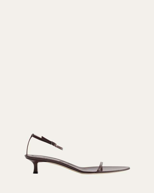 Leather Ankle-Strap Sandals